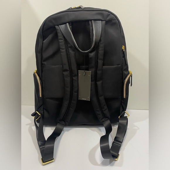 TUMI Black and Gold Men\'s Backpack